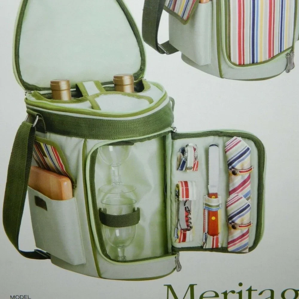 Picnic Time Meritage Wine & Cheese Tote Riviera Collection